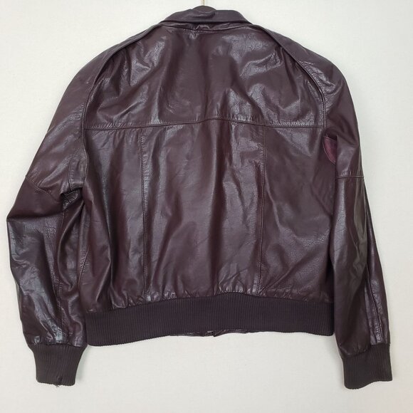 Saddlery Cooper Collection Mens Brown Leather Removable Lined Jacket Sz L 44 VTG - Picture 2 of 16